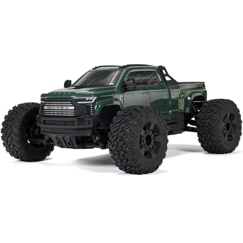 ARRMARC Truck 1/10 Big Rock 4X4 223S BLX BRUSHLESS Street Truck RTR (Batteries and Charger Not Included) with DSC, (Green), ARA4312V4T2 - color: Green