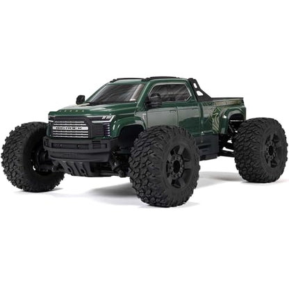 ARRMARC Truck 1/10 Big Rock 4X4 223S BLX BRUSHLESS Street Truck RTR (Batteries and Charger Not Included) with DSC, (Green), ARA4312V4T2 - color: Green