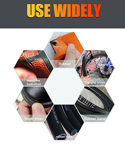 Rubber Glue - Instant Adhesive for Rubber, Tire, Crafts & More