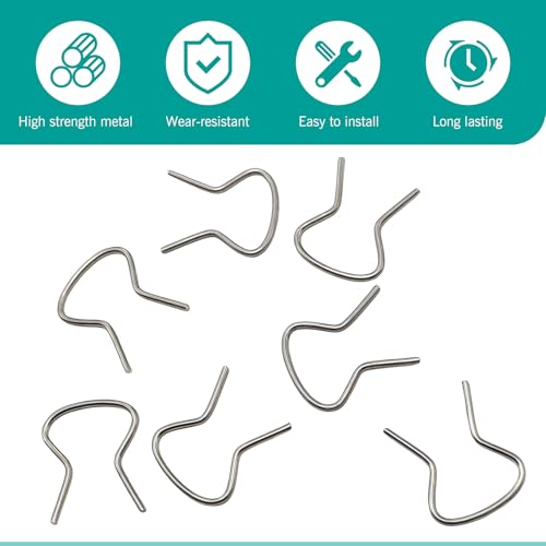 20PCS Car Window Crank Retainer Clips, 76980 Window Handle Retainer Clip Assortment,Door Window Crank Handles Metal Retaining Clips, Universal for Most Vehicles