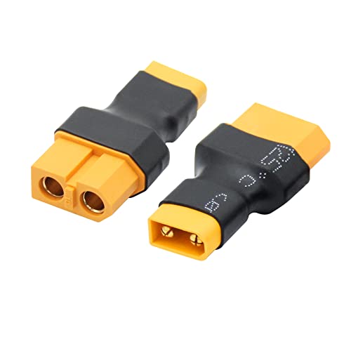 XT60 Female to XT30 Male Adaptor,XT30 Male to XT60 Female Wireless Connector Plug for RC FPV Drone Car Lipo NiMH Battery Charger ESC(4Pcs) - size: XT60 Female to XT30 Male (4Pcs)