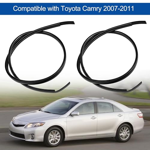Pair Left and Right Side Molding Side Compatible with Toyota Camry | Compatible with Toyota Camry 2007-2011 Replaces 75555-06030 75556-06030 Roof Drip Molding Strips - color: 75555-06030