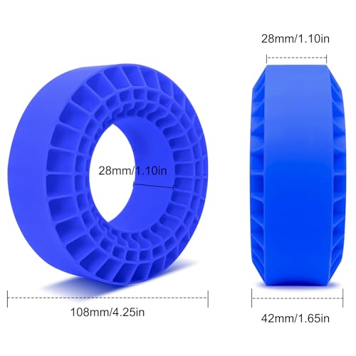 OGRC Silicone Rubber Tire Inserts Foam Fit 1.9 Wheel Tires 1/10 Crawler Accessories (Blue) - color: Blue
