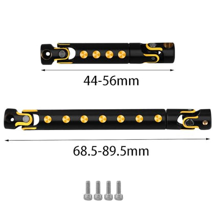 1/24 CNC Black Coating Brass Center Drive Shaft for Axial SCX24 RC Crawler Upgrade Parts (Gladiator AXI00005)