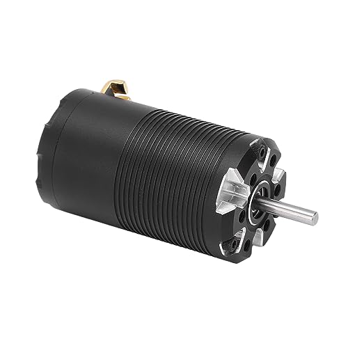 Changor High Efficiency 4550KV Sensored Brushless Motor 8.5T for 1/12 1/14 Scale RC Car Racing Black Silver