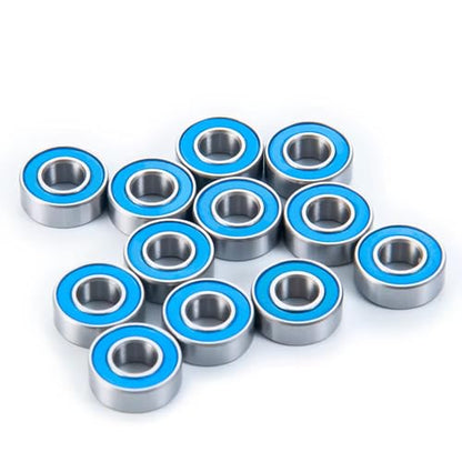 Parts For Tamiya Frog 12Pcs Metal Wheel Hub Axle Sealed Bearing Kit RC Car Truck Model Accessories Upgrade Parts