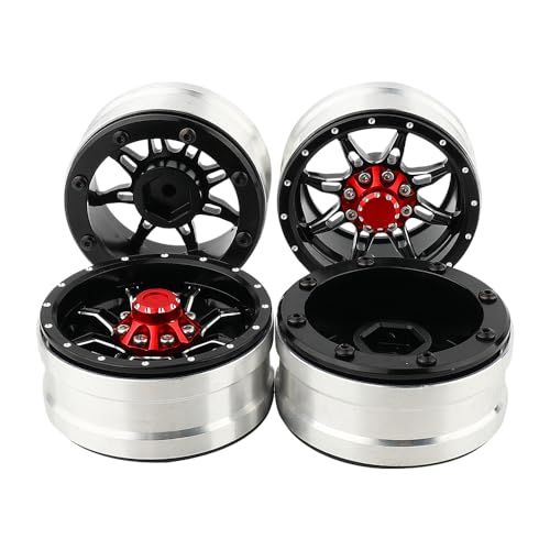 1.9 inch Metal Beadlock Wheel Rims Hubs for Axial SCX10 I II III 90046 SCX10 PRO Capra TRX4 RC4WD D90 1/10 RC Rock Crawler Upgrade Part