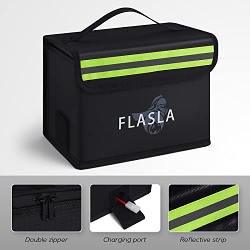 FLASLD Lipo Battery Safe Bag Fireproof Explosionproof Bag and Fireproof Lithium Battery Cover