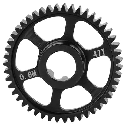 Steel 47T 0.8Mod Main Gear Upgrades Part for 1/16 Mini Maxx 4WD RTR Brushless Monster Truck Mini XRT,RC Spur Gear 0.8 Module 47 Tooth for 1/16 Mini Maxx BL-2s/Mini XRT VXL-3s,Replace 10761
