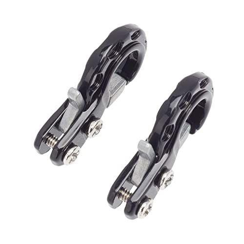 RC Crawler Winch Hooks, Metal Trailer Tow Hook for 1/10 RC Car SCX10 Tamiya CC01 D90 D110 TF2 TRX4 Accessories (Black) - color: Black