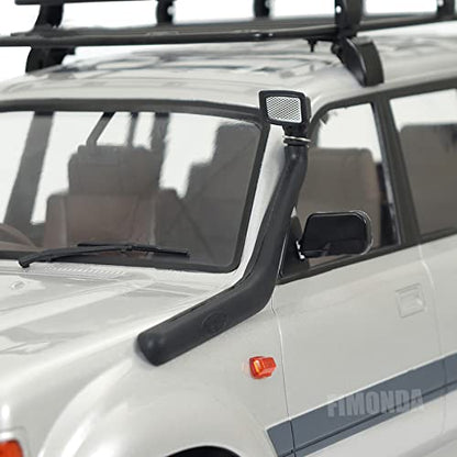 TRX4 Snorkel LED Lights 1/10 RC Car Update Accessories ABS Interior Body Mount Roof Rack Bull Bar Bumper for SCX10 TRX4 Redcat