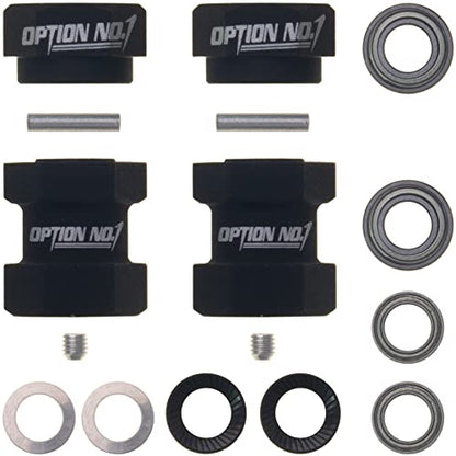 Aluminum 12mm Tire HEX Adapter Locking Hub for 1/10 Tamiya Grasshopper/Hornet/Frog/Wild One/Grasshopper 2 RC Car Parts
