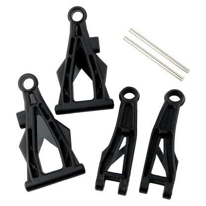9006E RC Car Front Upper & Lower Suspension Arm Set PX9000-11 P88069 & PX9000-12 P88070 Spare Parts for 1/12 Scale 9006E and 9003E 9005E 003E 1:14 Scale Trucks Vehicle - color: Front