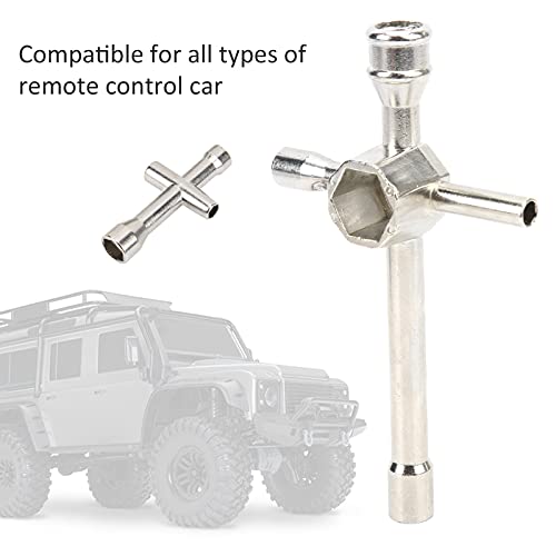 Socket Set, Steel RC Cross Wrenches, Hex Driver for Tire Nut and Removal for RC Cars and Vehicles