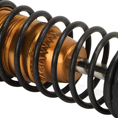 4Pcs Front Rear RC Shock Absorber 64mm Damper Assembled Set | Aluminum Alloy Shock Adjustable Remote Control Gold - size: Gold