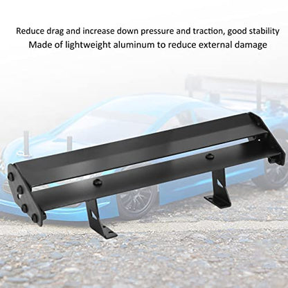 Drfeify RC Car Metal Tail Rear Spoiler Wing Set, Universal Upgrade DIY Parts for 1/10 RC On Road Racing Drift Car