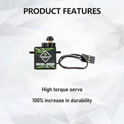 CR18P Servo Upgrade 1kg Metal Gear Servo with 20T Servo Arm Steering Link Servo Mount Steering Set for HobbyPlus Arktos 6x6 Furitek FX118 CR18P Upgrades 1/18 RC Crawler