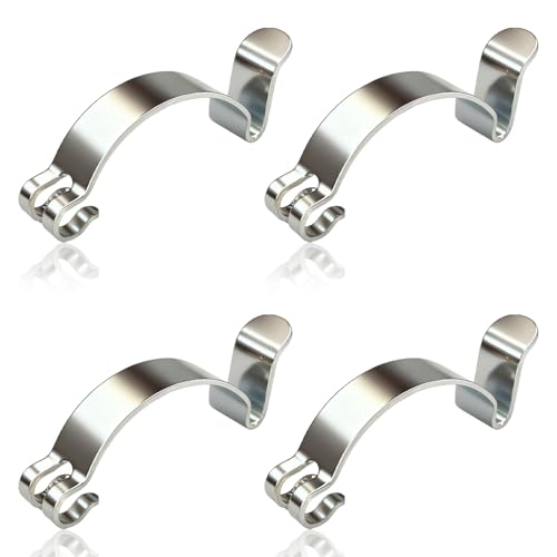 Air Filter Clips 4PCS Air Filter Box Clips Heavy Duty Metal Steel Cleaning Filter Box Lid Housing Cover Clip for Fastening Connections Cleaner Clamp Spring Replacement Parts Car Accessories