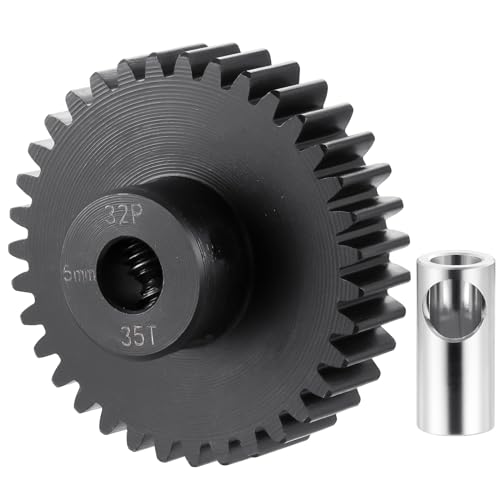 Steel 32P 5mm Pinion Gear 35T Motor Gears for 1/10 1/8 RC Car Parts - size: 35T