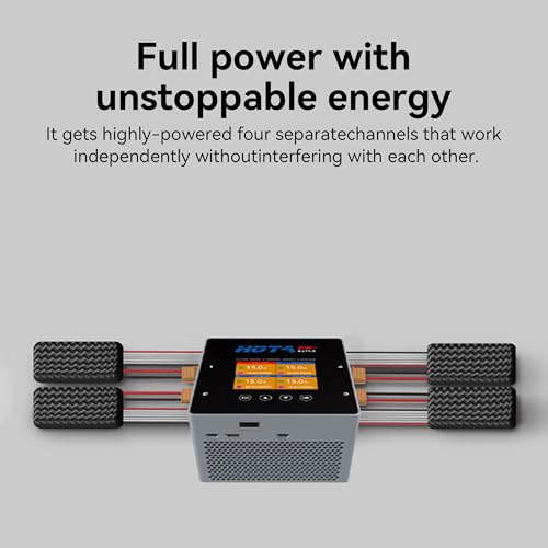 HOTA F6+ AC/DC AC500W DC250Wx4 15Ax4 Smart Balance Charger for Lipo LiIon NiMH Battery