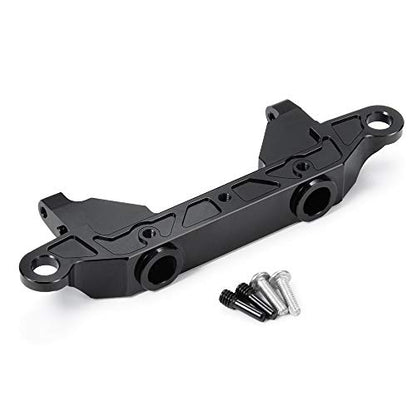 Metal Front Plate Bumper Mount for AXIAL SCX10-III AXI03007 1/10 RC Crawler Car (Black) (Rear) - style: Rear