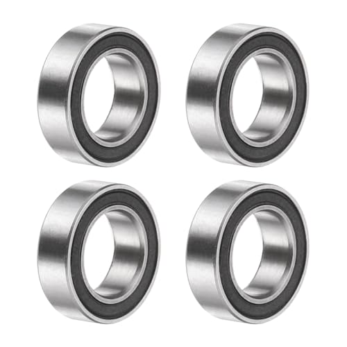 uxcell 4Pcs SMR106-2RS Deep Groove Ball Bearings, 6x10x3mm 440C Stainless Steel Double Shielded Bearings, ABEC 5 - size: 6x10x3mm