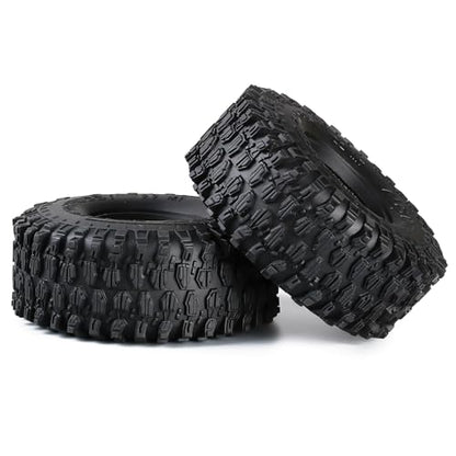 INJORA 2.2inch Crawler Tires 4Pcs RC Rubber Tyre Set Wheel Tires for 1/10 RC Rock Crawler Axial SCX10 RR10 Wraith
