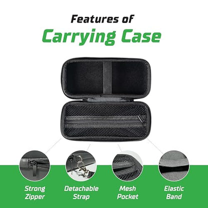 Airmoto Carrying Case for Handheld Tire Inflators, Container Only | Durable Hard Case with Mesh Pocket for Accessories – Compatible with Most Handheld Inflators