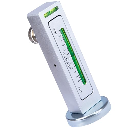 Sixzoo Wheel Alignment Tool, Universal Camber Alignment Tool | Adjustable Magnetic Gauge Tools, Automotive Caster Camber Gauge, Tire Repair Accessories for Most Cars Trucks RVs - color: Silver