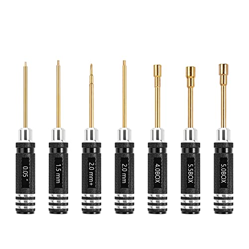 INJORA Short Handle Hex Screwdriver Nut Driver Tools 1/18 1/24 RC Crawler