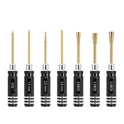 INJORA Short Handle Hex Screwdriver Nut Driver Tools 1/18 1/24 RC Crawler