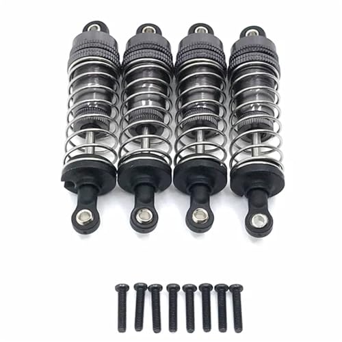 RC Cars Spare Parts for Wltoys 144001 144002 144010 124007 124008 124016 124018 124019 Metal Shock Absorber Oil Damper RC Car Upgrade Parts(Gray) - color: Gray