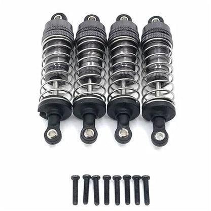RC Cars Spare Parts for Wltoys 144001 144002 144010 124007 124008 124016 124018 124019 Metal Shock Absorber Oil Damper RC Car Upgrade Parts(Gray) - color: Gray