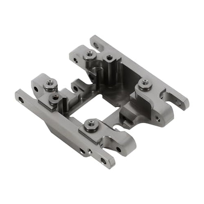 INJORA Brass Grey Skid Plate Transmission Mount CNC Upgrade for TRX4M 1/18 RC Crawler, 53g - color: Grey Brass