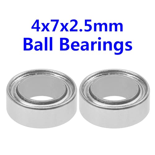 22PCS ShareGoo Ball Bearing Set 4x7x2.5 3x6x2.6 7x11x3mm Compatible with FMS FCX24 1/24 RC Car Upgrade Parts
