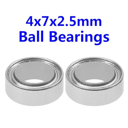22PCS ShareGoo Ball Bearing Set 4x7x2.5 3x6x2.6 7x11x3mm Compatible with FMS FCX24 1/24 RC Car Upgrade Parts
