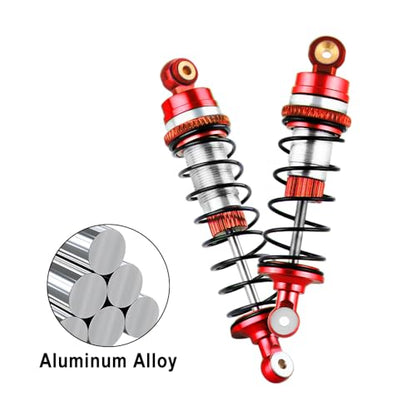 GLOBACT RC Shocks for LOSI 1/16 Mini-B 1/18 Mini-T 2.0 LOS314004 (Red) - color: Red