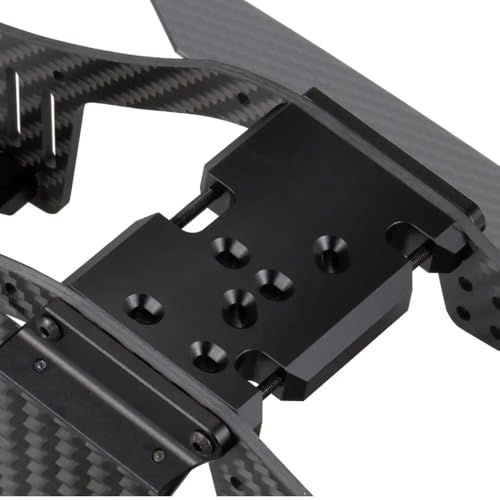 COMODO RC Crawler Skid Plate 1/10 Scale Adjustable Delrin for 2Low 3 Gear Element Transmission Compatible with LCG Chassis(White)