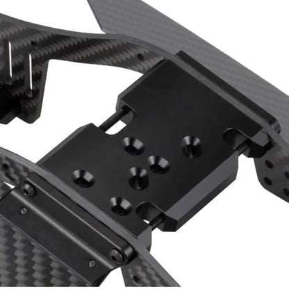 COMODO RC Crawler Skid Plate 1/10 Scale Adjustable Delrin for 2Low 3 Gear Element Transmission Compatible with LCG Chassis(White)