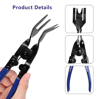802Pcs Car Trim Clips Kit w/ 2 Tools for GM Ford Toyota Honda Benz | Ergonomic pliers & nylon clips – lightweight, effort-saving for door panels, bumpers, grilles, splash shields - size: Car Clips 802PCS-Blue