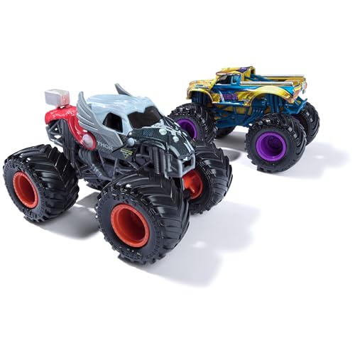 Monster Jam, Marvel Official Thanos Vs. Thor Die-Cast Monster Trucks, 1:64 Scale, Kids Toys for Boys and Girls Ages 3 and up - color: Iron Man Vs Thor