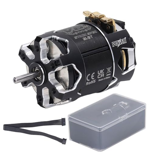 540 V6M Sensored Brushless Motor Powerful 2400KV High RPM for 1/10 RC Car Aluminum Alloy Black