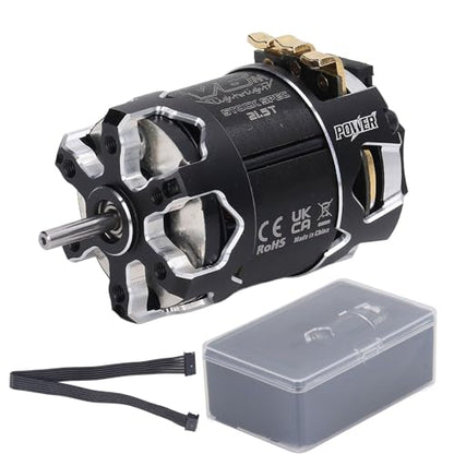 540 V6M Sensored Brushless Motor Powerful 2400KV High RPM for 1/10 RC Car Aluminum Alloy Black