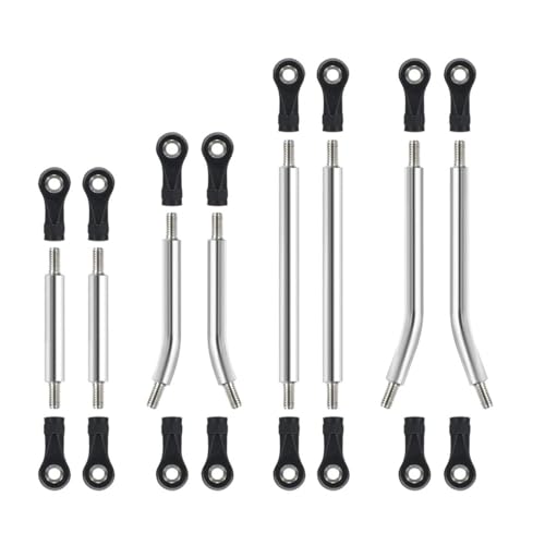 TRX4M 8pcs High Clearance Links Stainless Steel Link Set for TRX4-M Upgrade Parts 1/18 RC Crawler Car