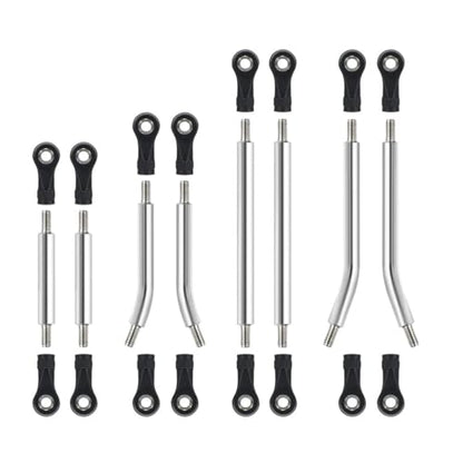 TRX4M 8pcs High Clearance Links Stainless Steel Link Set for TRX4-M Upgrade Parts 1/18 RC Crawler Car