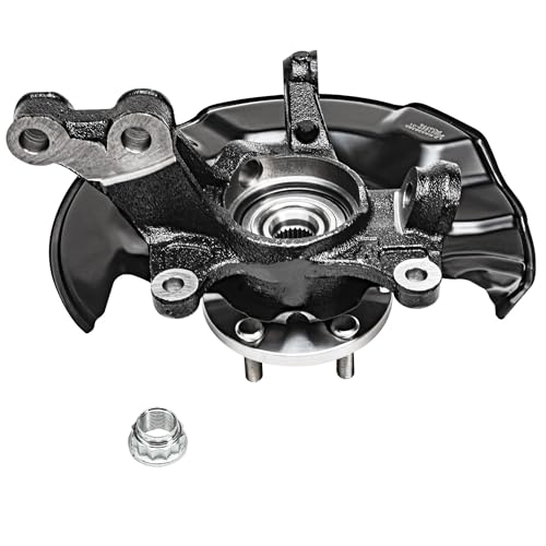 Detroit Axle - 4pc Steering Knuckles Kit for 09-13 Toyota Corolla Matrix, 2 | Front Steering Knuckles & Wheel Bearing Hubs 2 Rear Wheel Bearing and Hubs 2009 2010 2011 2012 2013 Replacement - size: 4UW48584/Kit