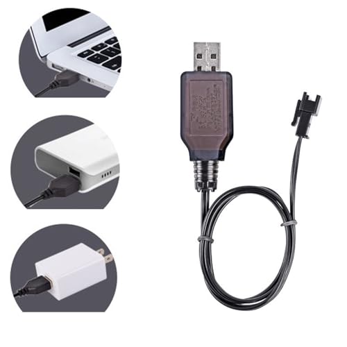 SM-2P Positive USB Charging Cable for RC Car 4.8 V 250mA Ni-MH Ni-CD Battery 2pcs
