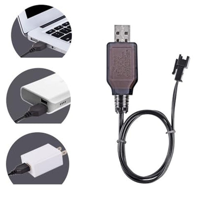 SM-2P Positive USB Charging Cable for RC Car 4.8 V 250mA Ni-MH Ni-CD Battery 2pcs