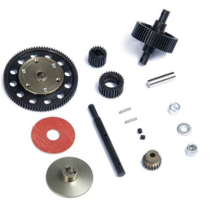 QUE-T Heavy Duty Steel Transmission Straight Gear Set for 1/10 Axial SCX10