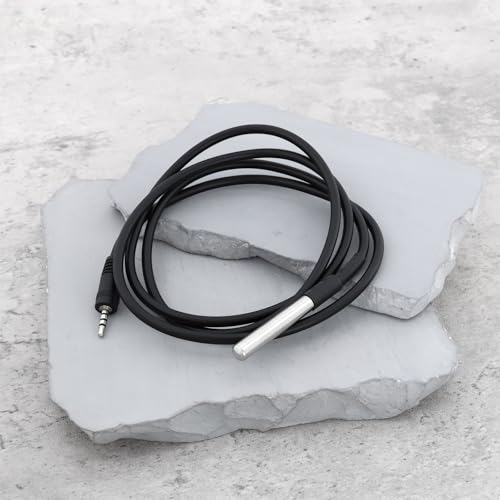 ECSiNG DS18-B20 Temperature Sensor -10°C to 85°C with 2.5mm Connecter 1m Compatible with Sonoff TH10/16